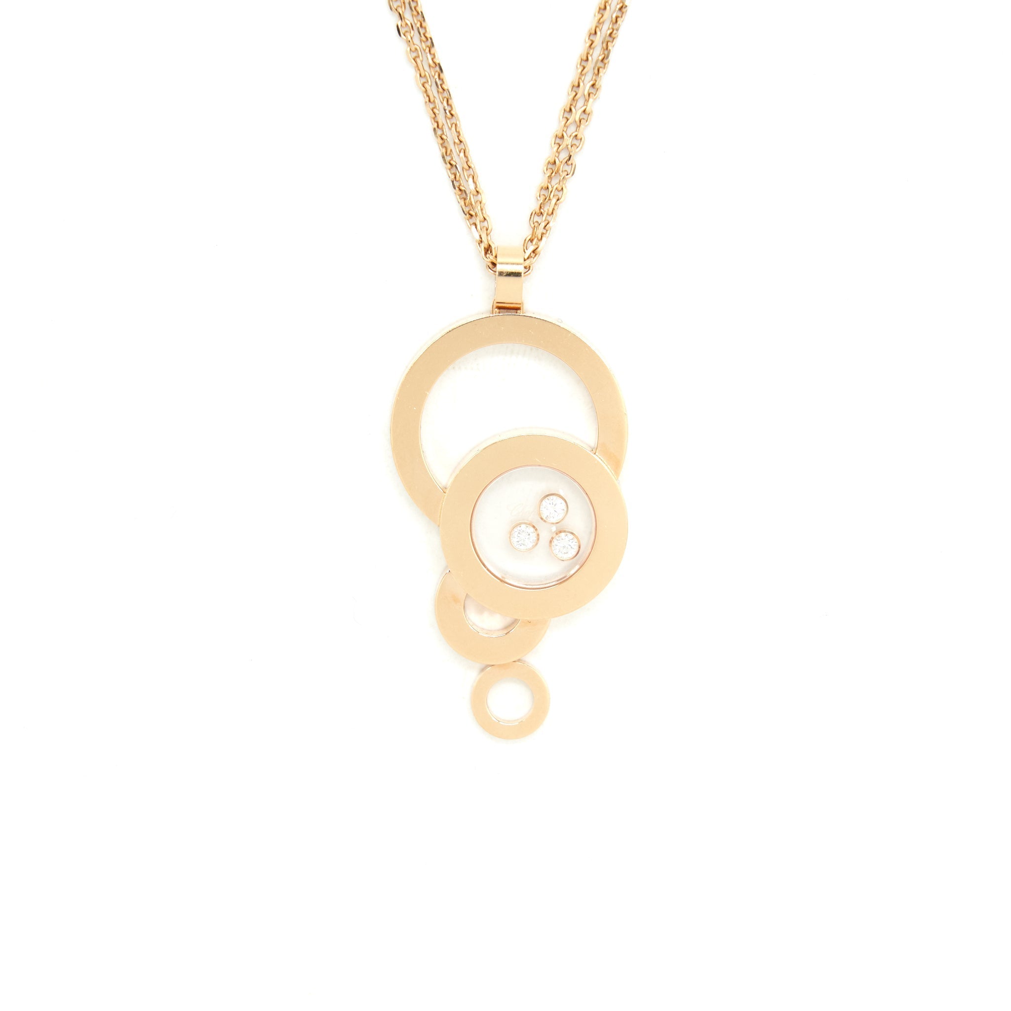 CHOPARD HAPPY DIAMONDS PENDANT IN ROSE GOLD