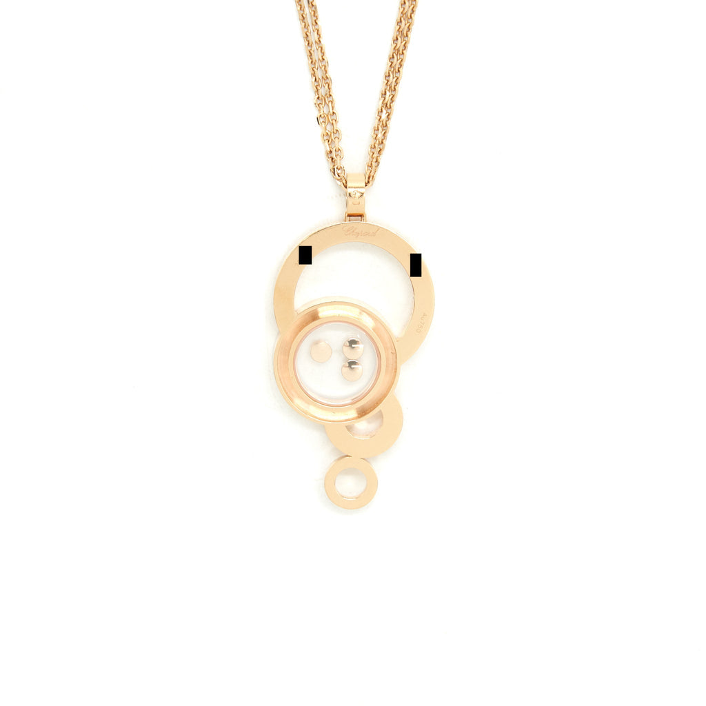 CHOPARD HAPPY DIAMONDS PENDANT IN ROSE GOLD
