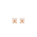 HERMES POP H EARRINGS ROSE DRAGEE RGHW