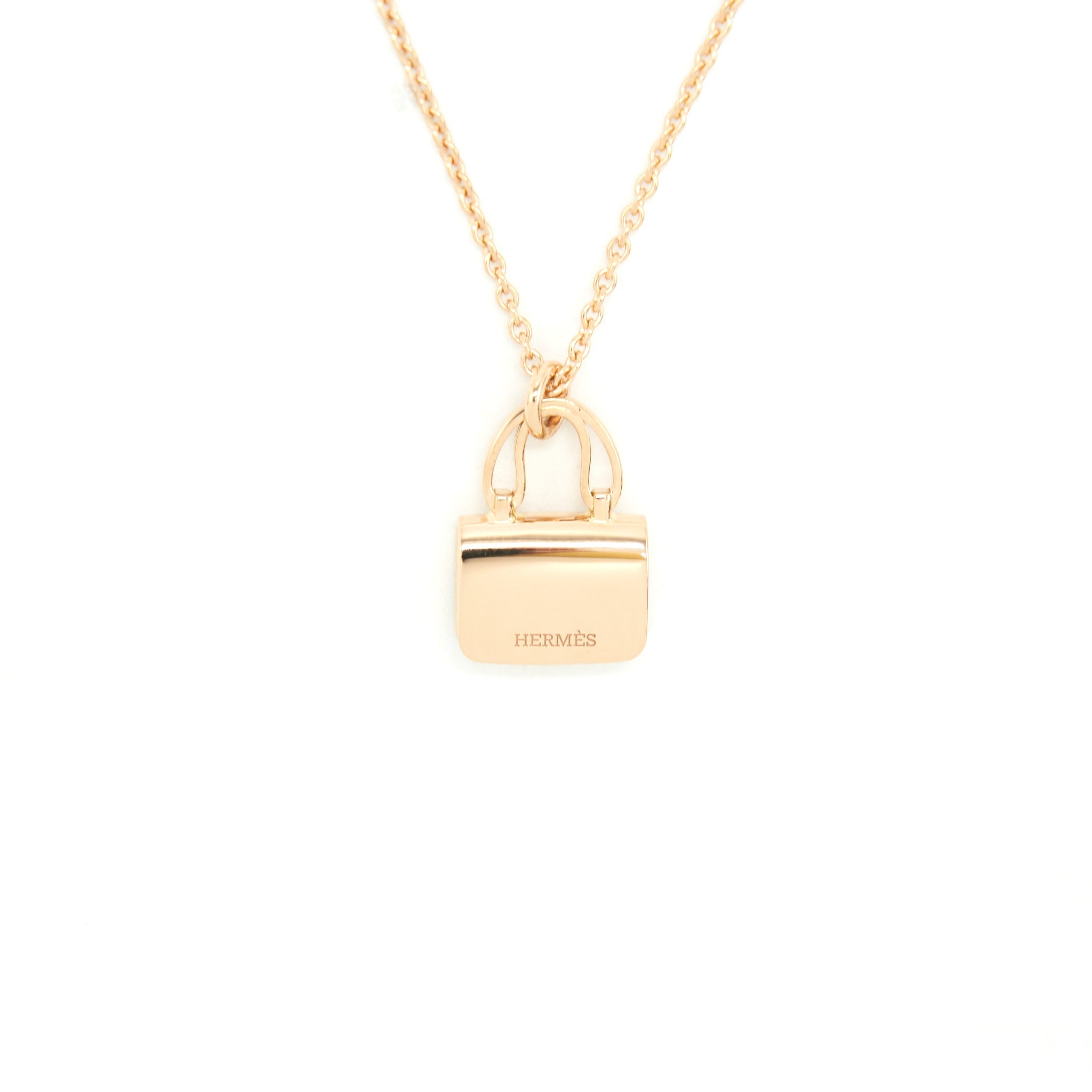 HERMES AMULETTE CONSTANCE PENDANT ROSE GOLD