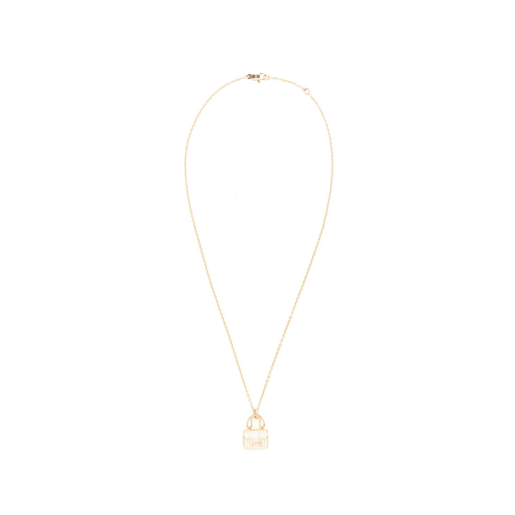 HERMES AMULETTE CONSTANCE PENDANT ROSE GOLD