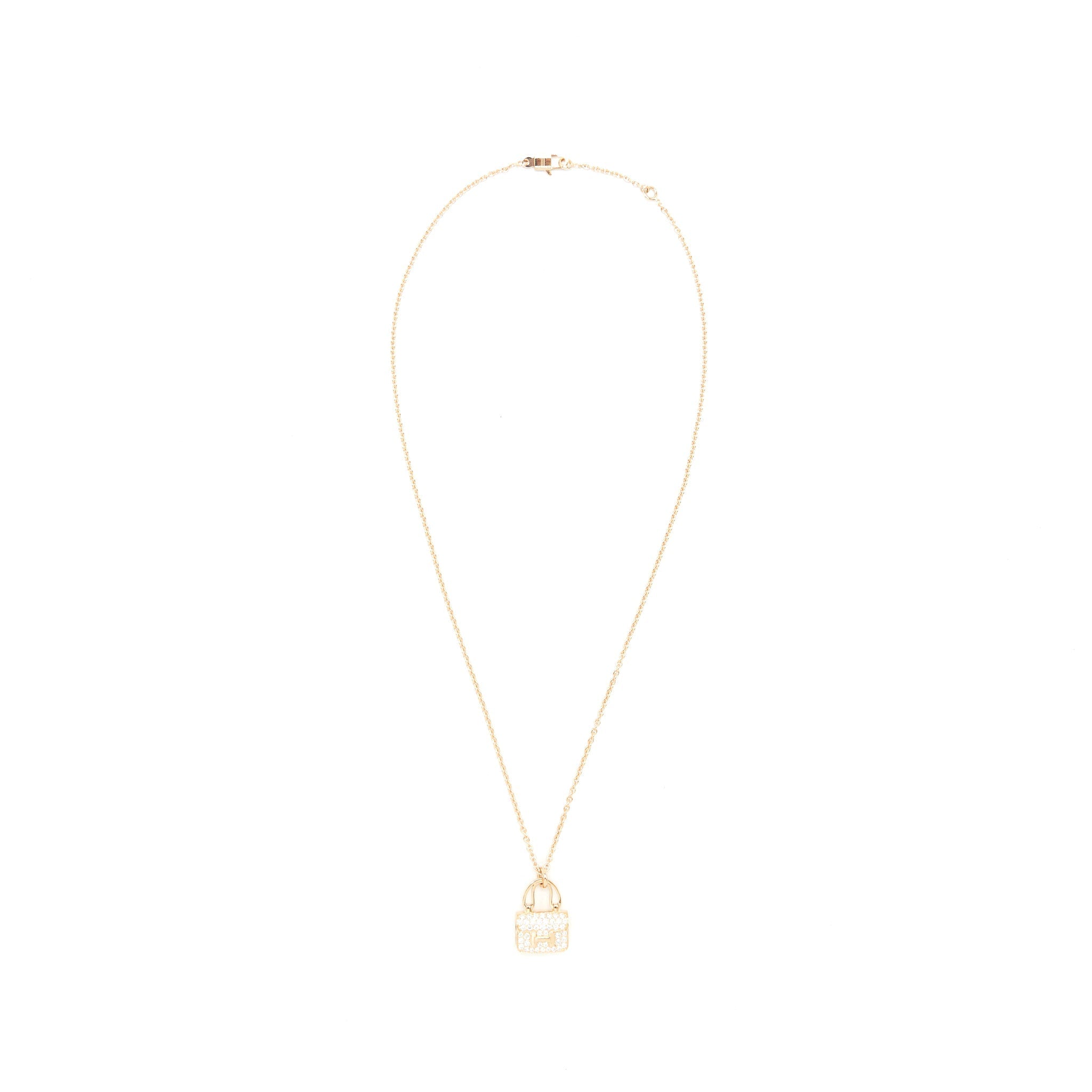 HERMES AMULETTE CONSTANCE PENDANT ROSE GOLD
