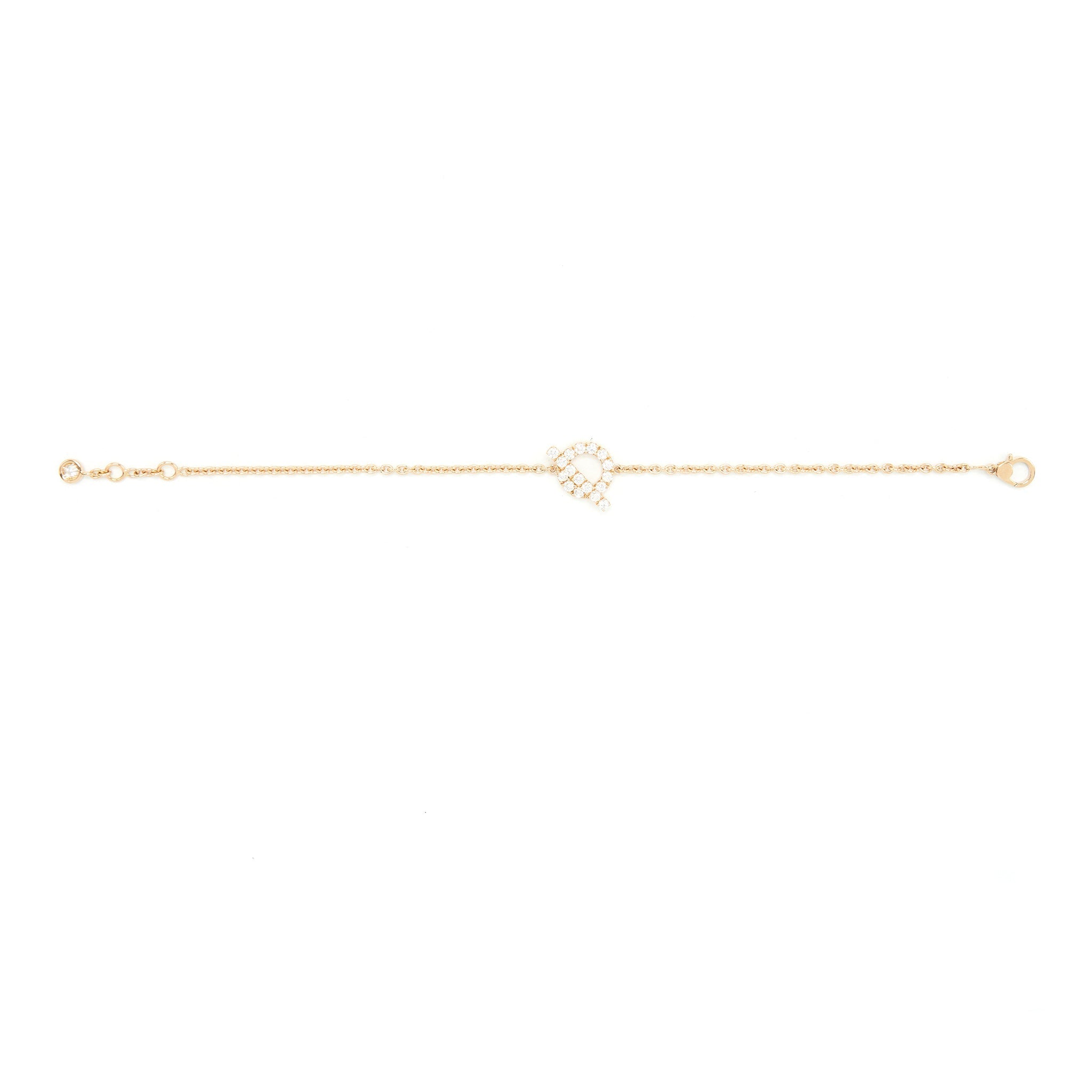 HERMES FINESSE BRACELET ROSE GOLD DIAMONDS