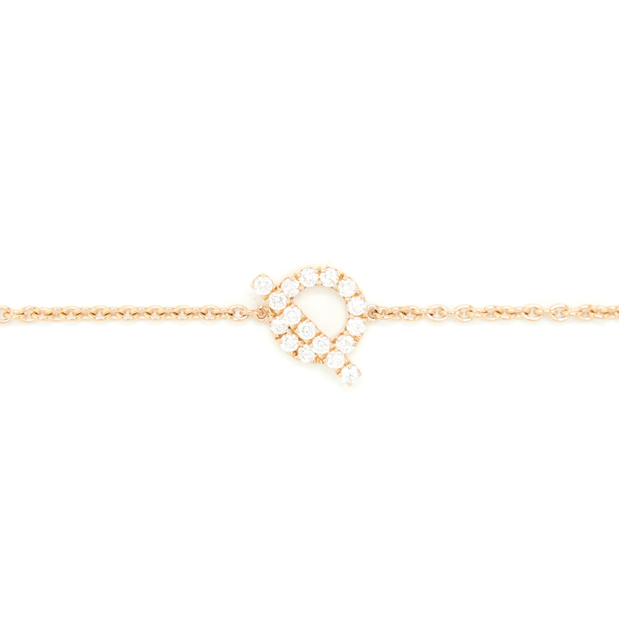 HERMES FINESSE BRACELET ROSE GOLD DIAMONDS