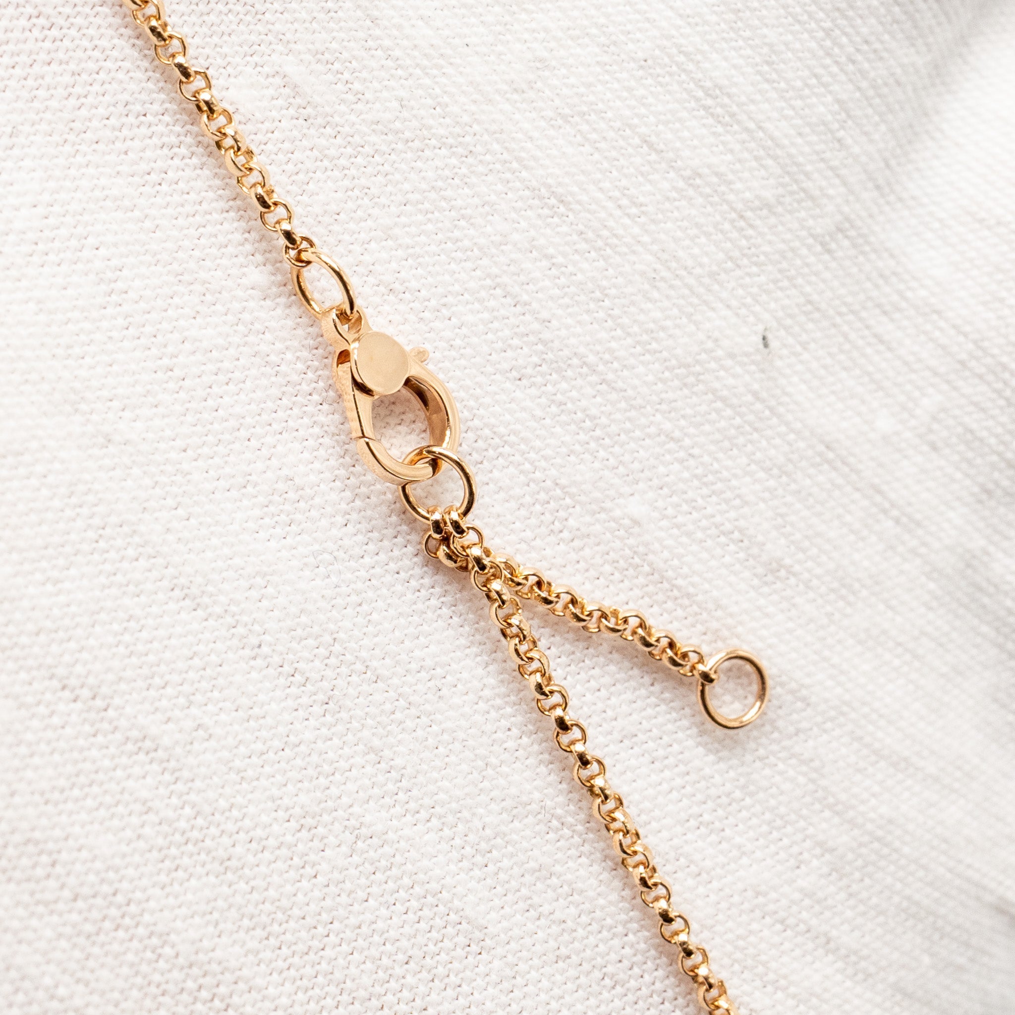 HERMES EX-LIBRIS PENDANT ROSE GOLD/DIAMOND