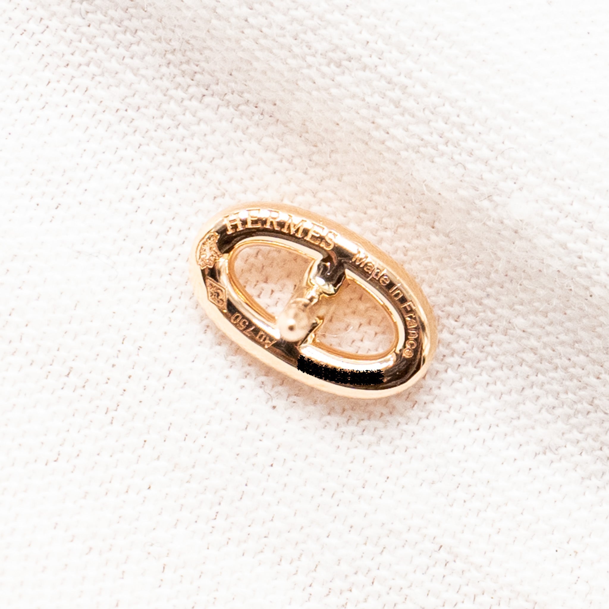 HERMES FARANDOLE EARRINGS ROSE GOLD