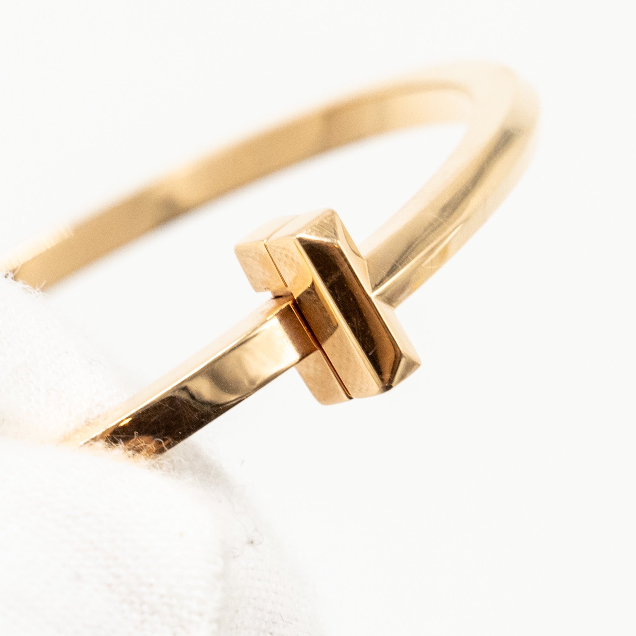 TIFFANY T1 NARROW HINGED BANGLE ROSE GOLD
