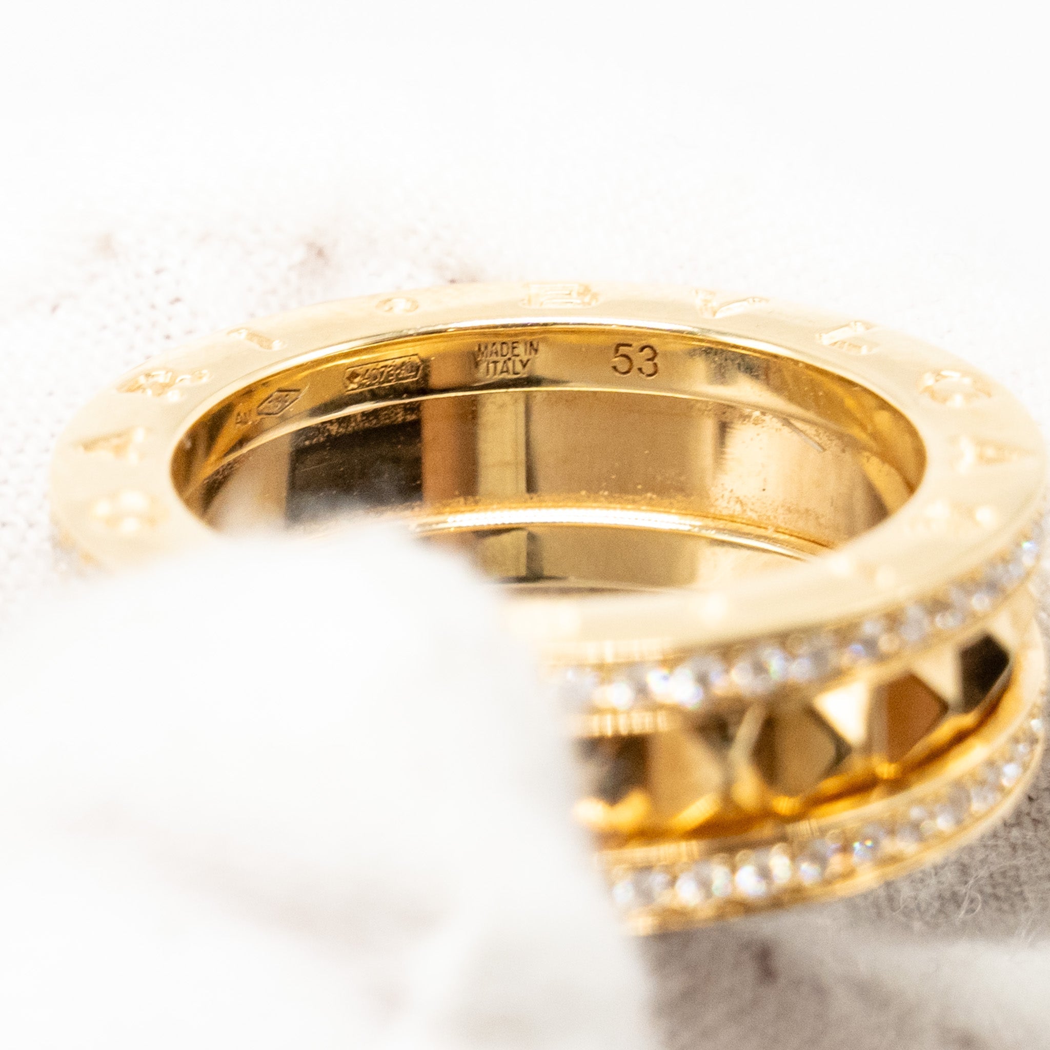 BVLGARI B.ZERO1 RING YELLOW GOLD, DIAMONDS