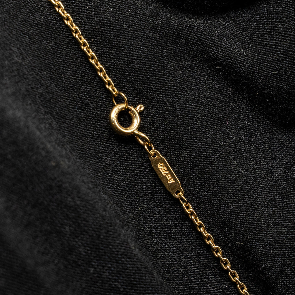 TIFFANY HARDWARE SMALL DOUBLE LINK PENDANT YELLOW GOLD