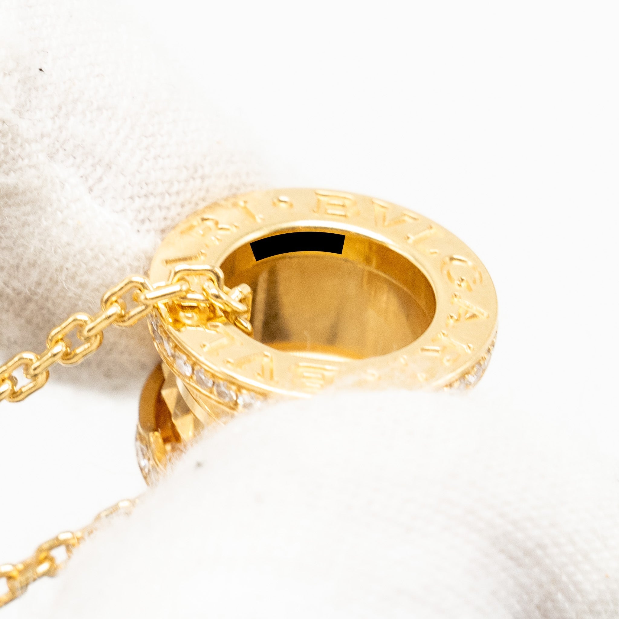 BVLGARI B.ZERO1 NECKLACE YELLOW GOLD, DIAMONDS