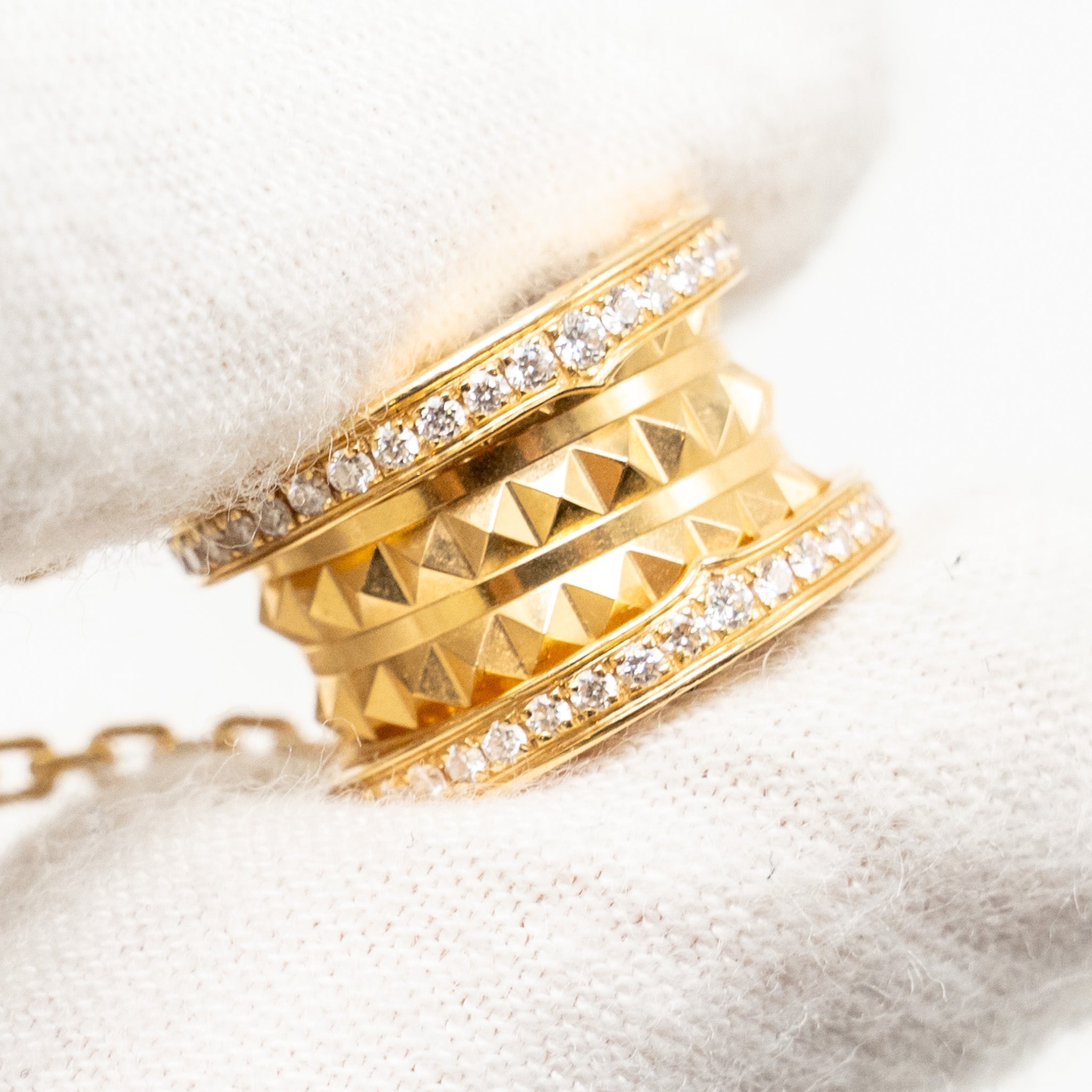 BVLGARI B.ZERO1 NECKLACE YELLOW GOLD, DIAMONDS