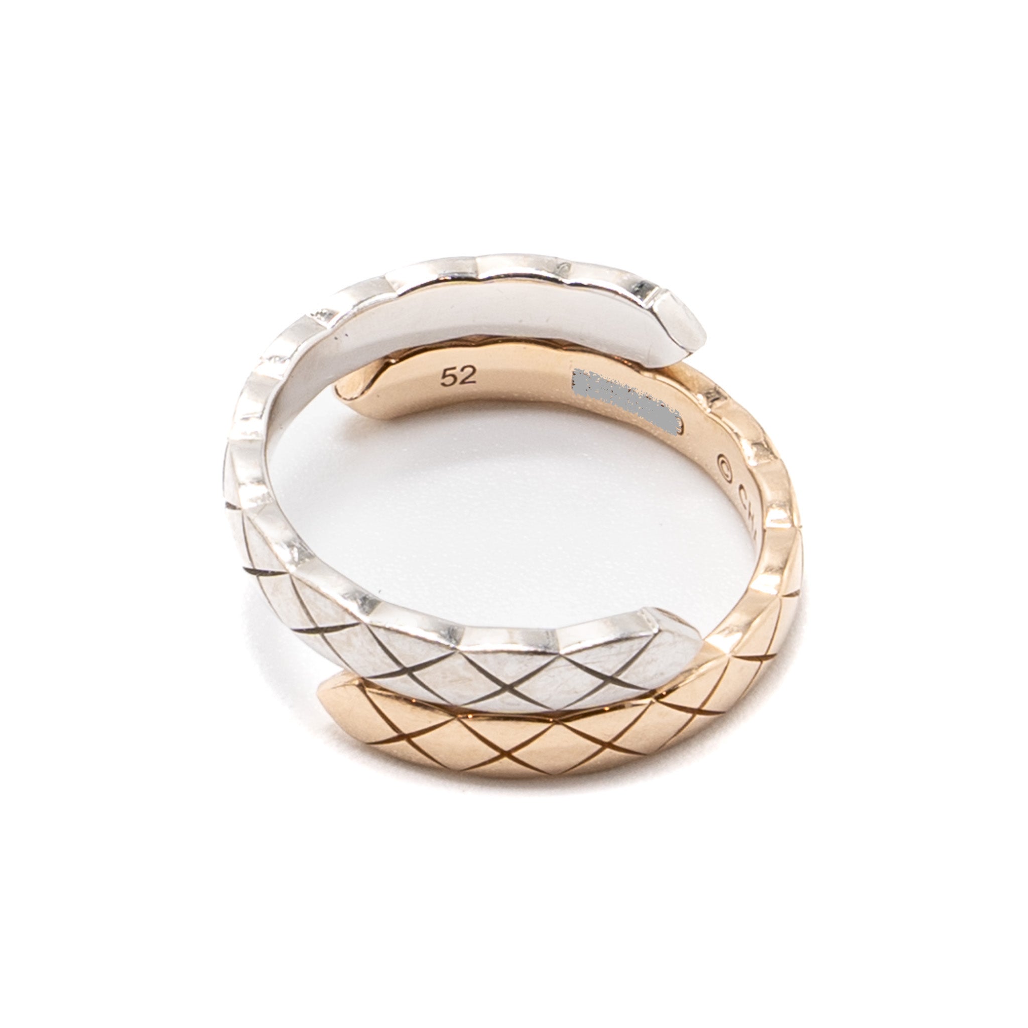 CHANEL COCO CRUSH TOI ET MOI RING, SMALL VERSION WHITE/ BEIGE GOLD DIAMONDS