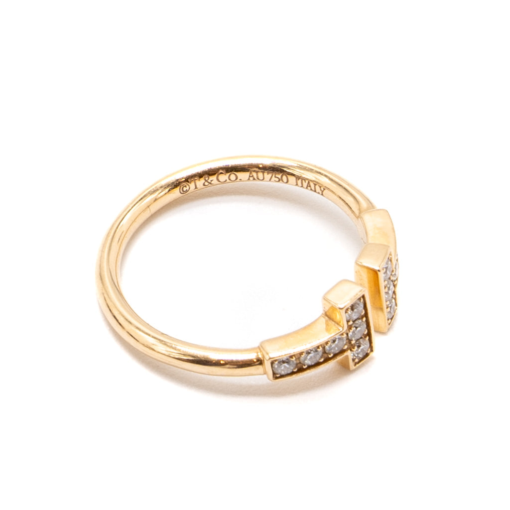 TIFFANY T DIAMONDS WIRE RING IN 18K GOLD