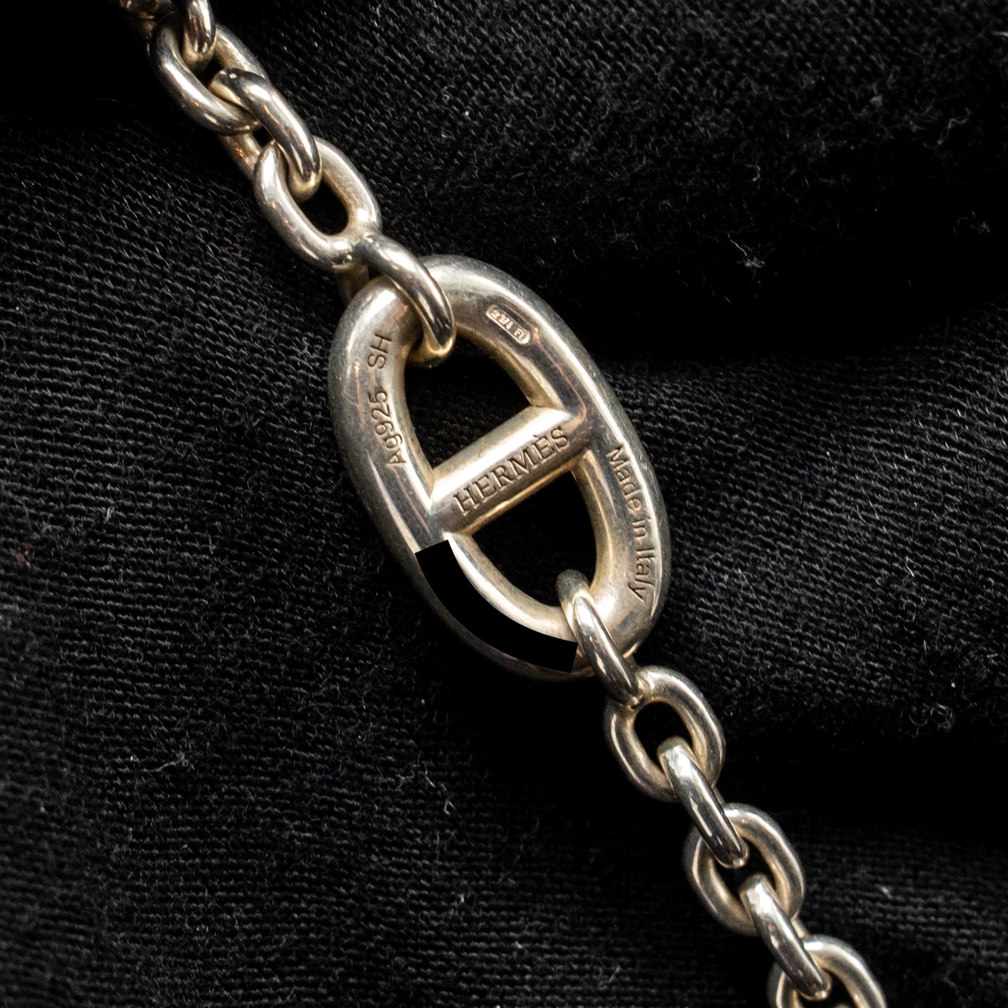 HERMES FARANDOLE BRACELET STERLING SILVER