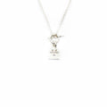 HERMES AMULETTE PENDENT BIRKIN NECKLANCE STERLING SILVER