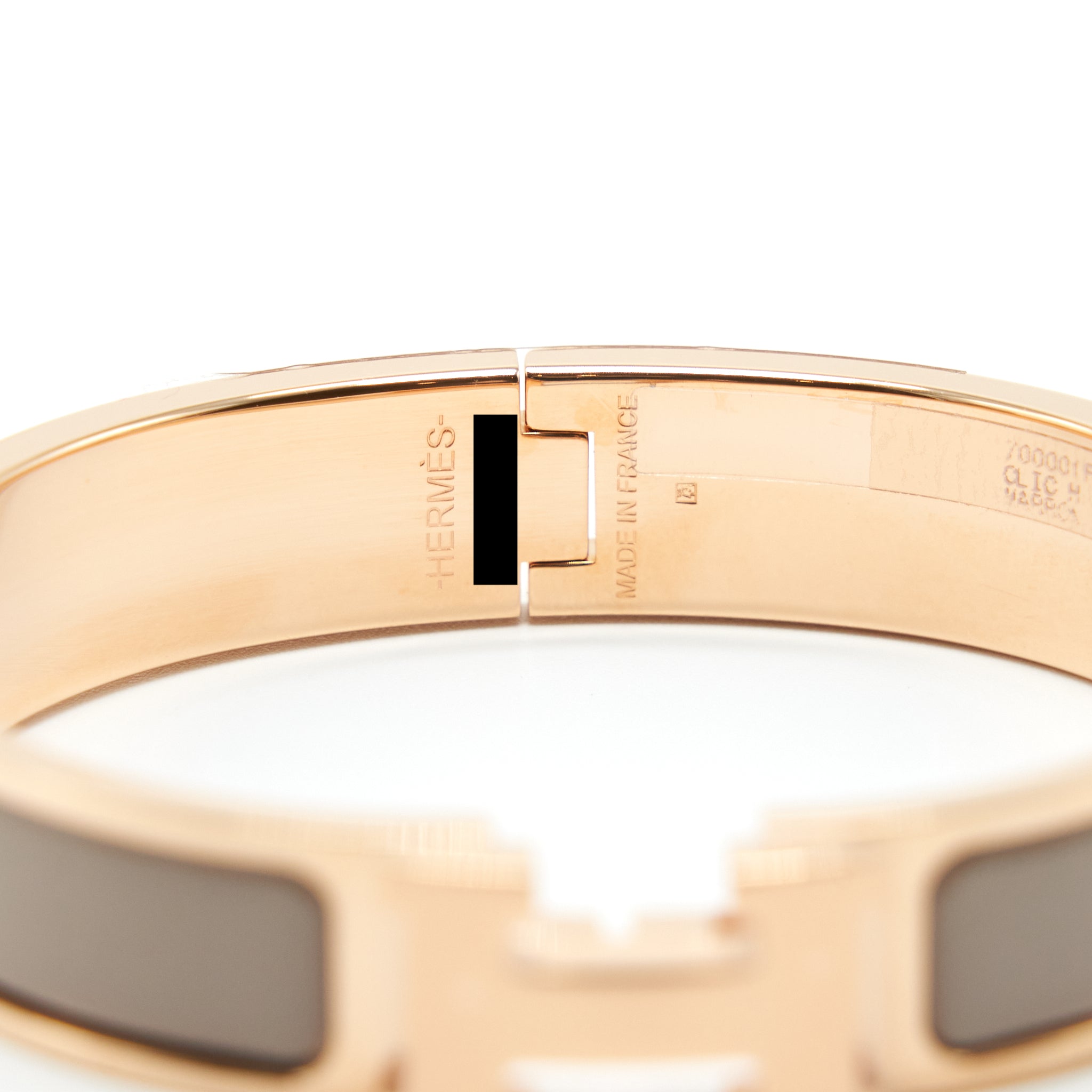 HERMES CLIC H BRACELET MARRON GLACÉ RGHW