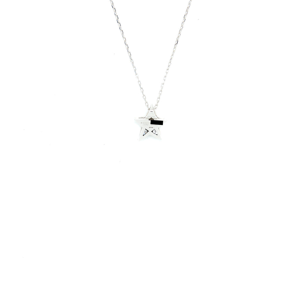 CHANEL SMALL VERSION COMETE GEODE NECKLACE WHITE GOLD DIAMONDS