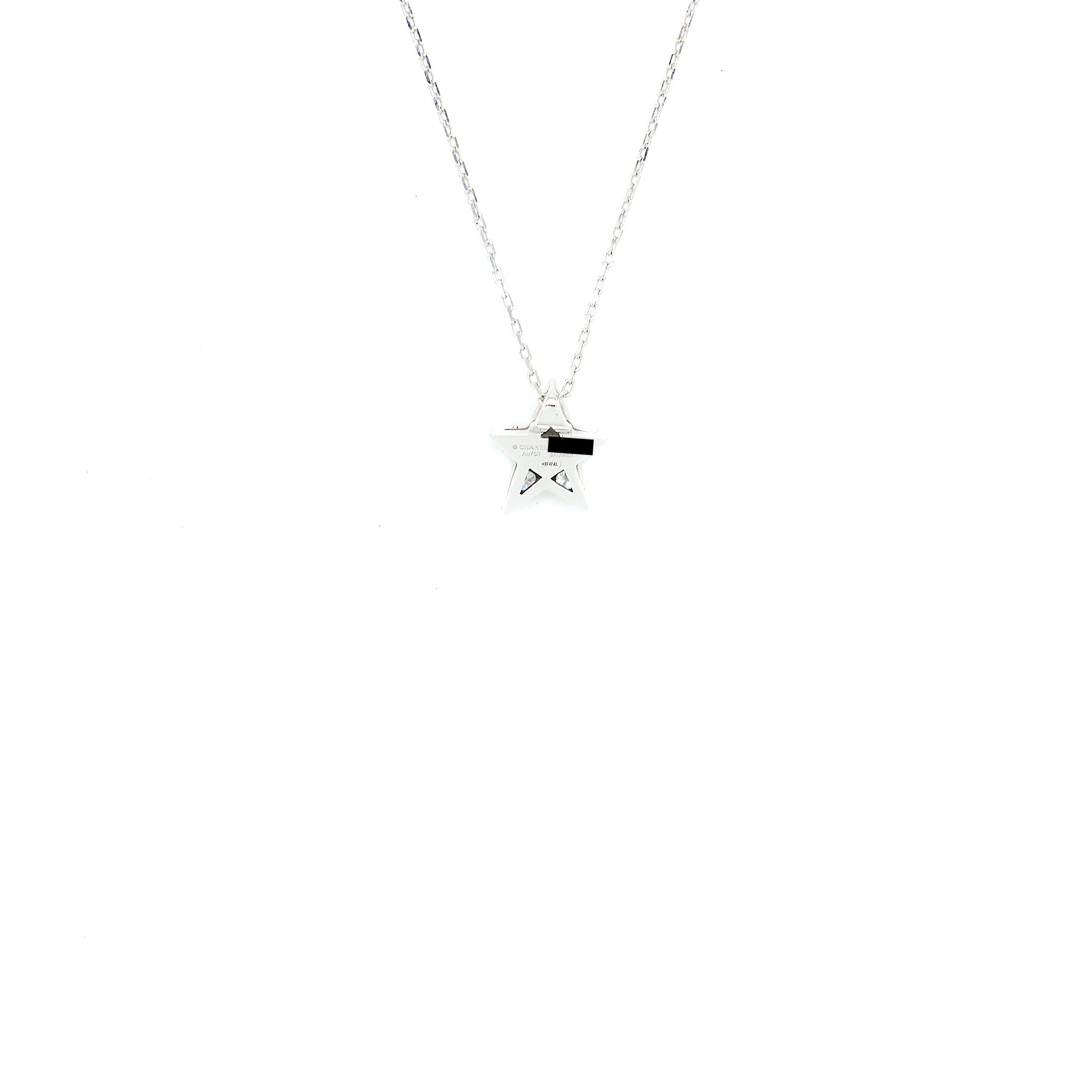 CHANEL SMALL VERSION COMETE GEODE NECKLACE WHITE GOLD DIAMONDS