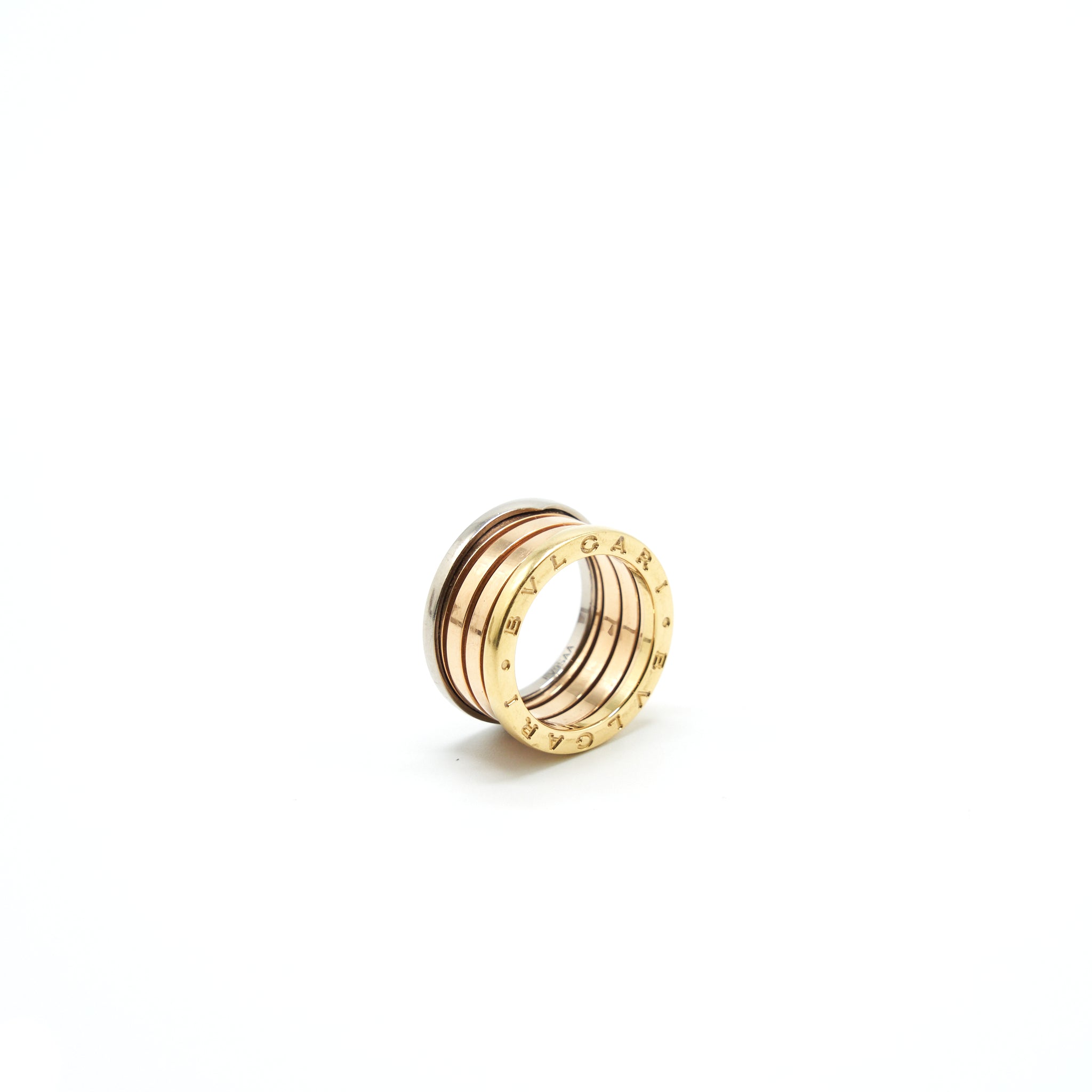 BVLGARI B.ZERO1 TRI-COLOUR GOLD RING