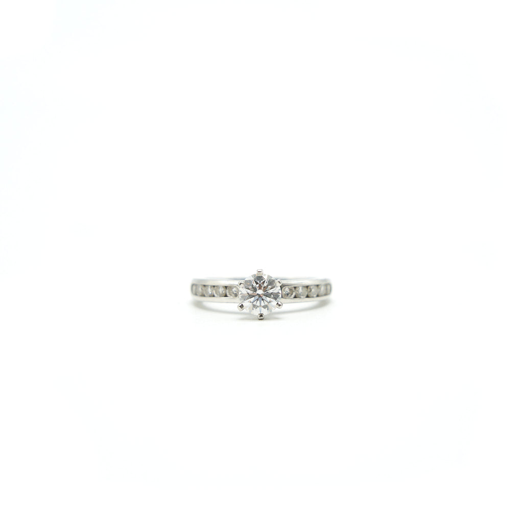 TIFFANY DIAMOND RING 0.76CT E COLOR VVS2