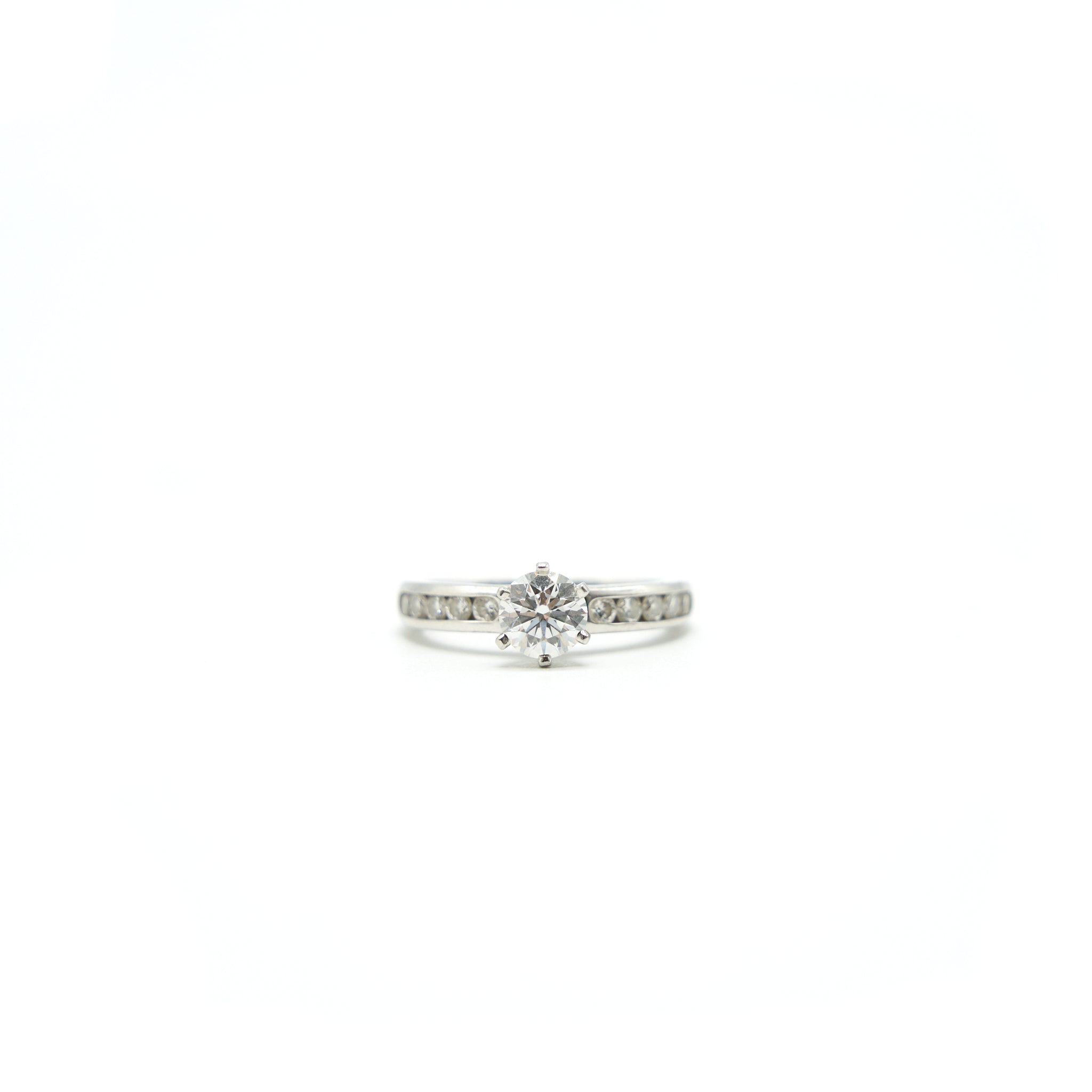 TIFFANY DIAMOND RING 0.76CT E COLOR VVS2