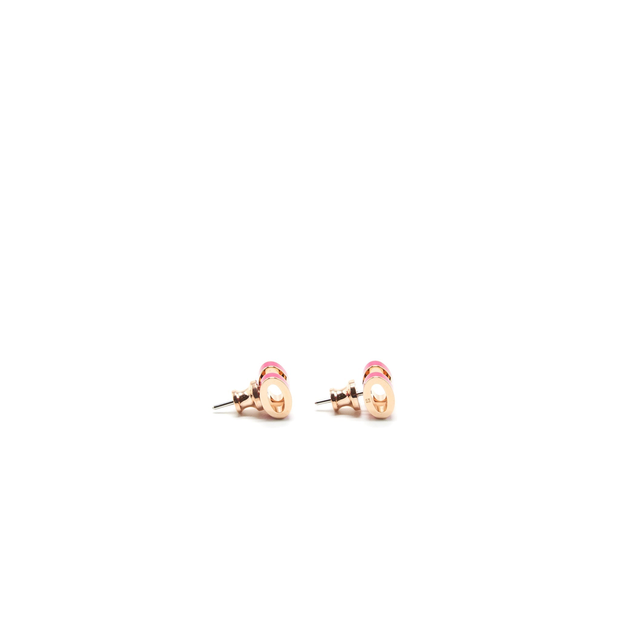 HERMES MINI POP H EARRINGS PINK GHW