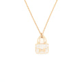 HERMES AULETTES CONSTANCE PENDANT ROSE GOLD WITH DIAMONDS