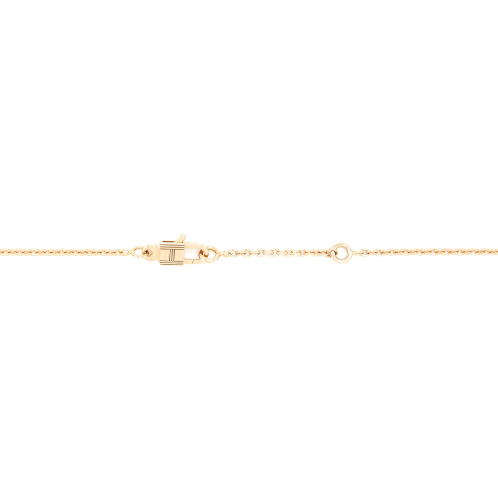 HERMES AULETTES CONSTANCE PENDANT ROSE GOLD WITH DIAMONDS