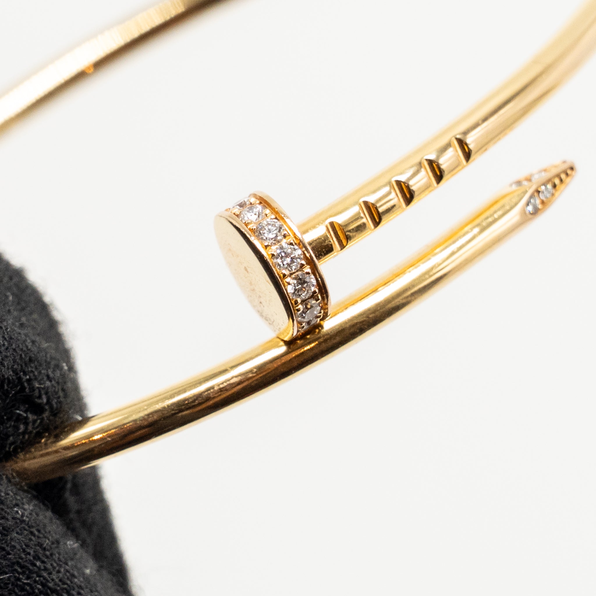 CARTIER JUSTE UN CLOU BRACELET YELLOW GOLD WITH DIAMONDS