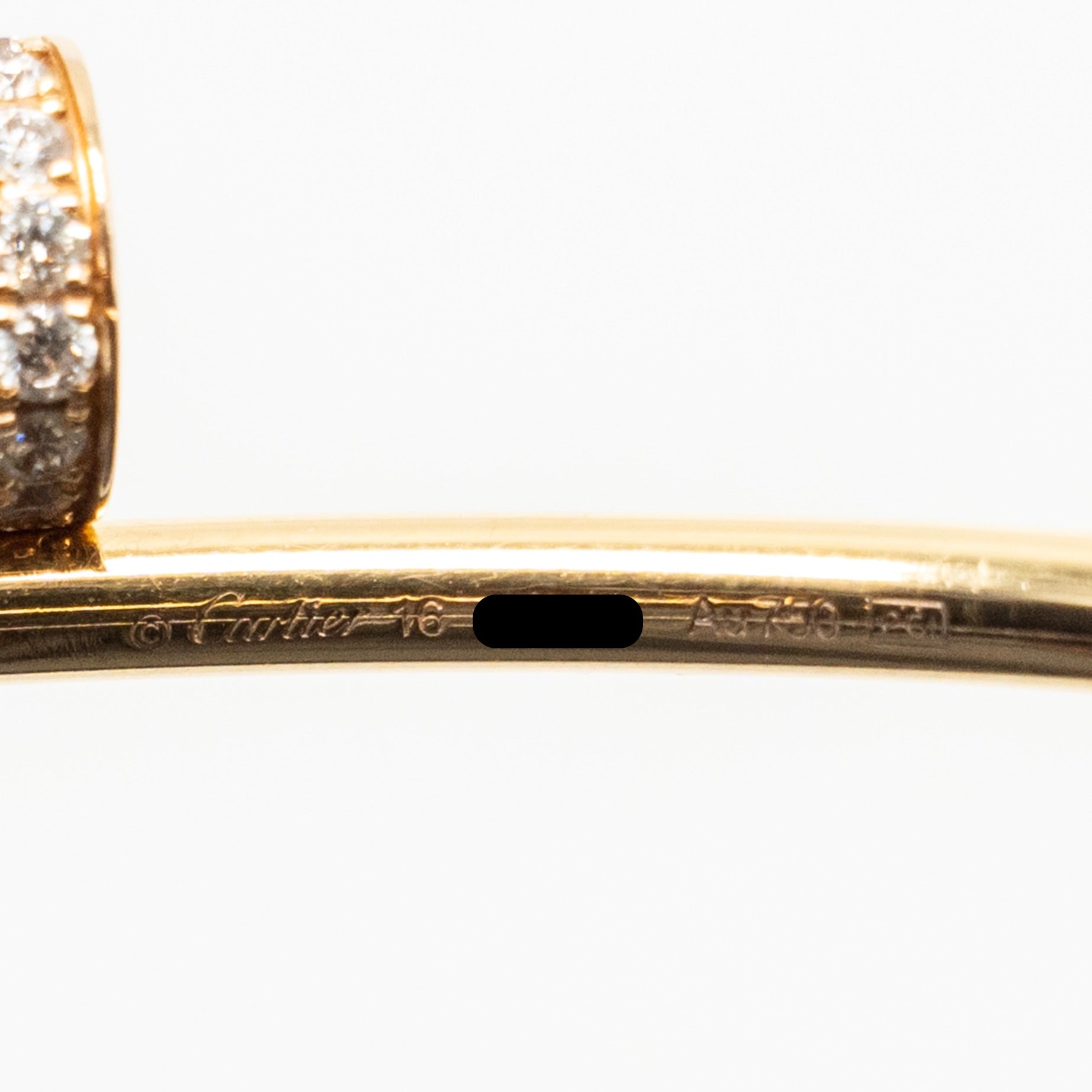 CARTIER JUSTE UN CLOU BRACELET YELLOW GOLD WITH DIAMONDS