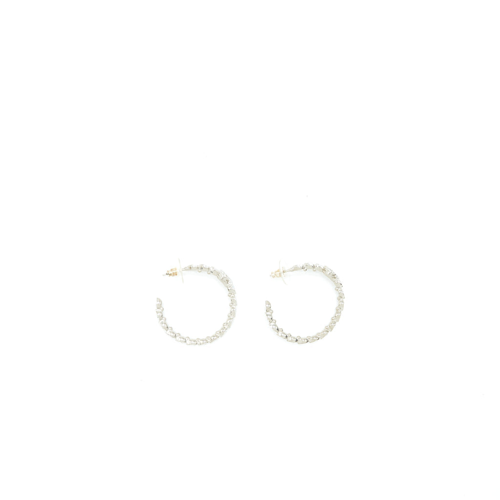 CHANEL ROUND CC EARRINGS CRYSTAL SHW