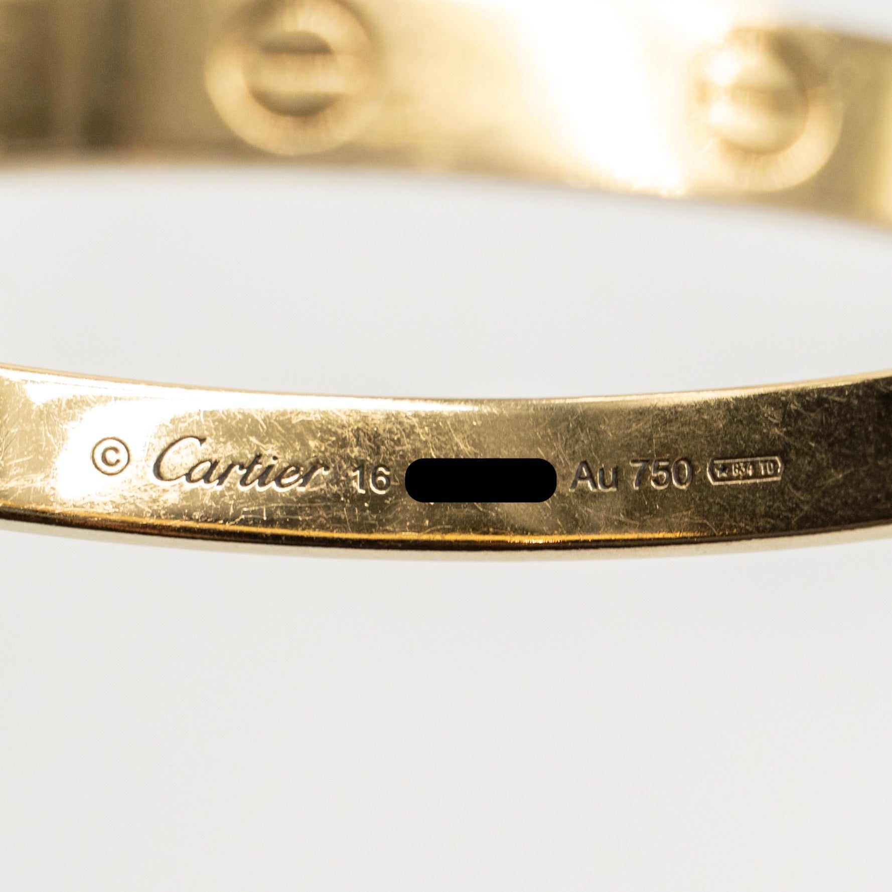 CARTIER LOVE BRACELET CLASSIC MODEL YELLOW GOLD
