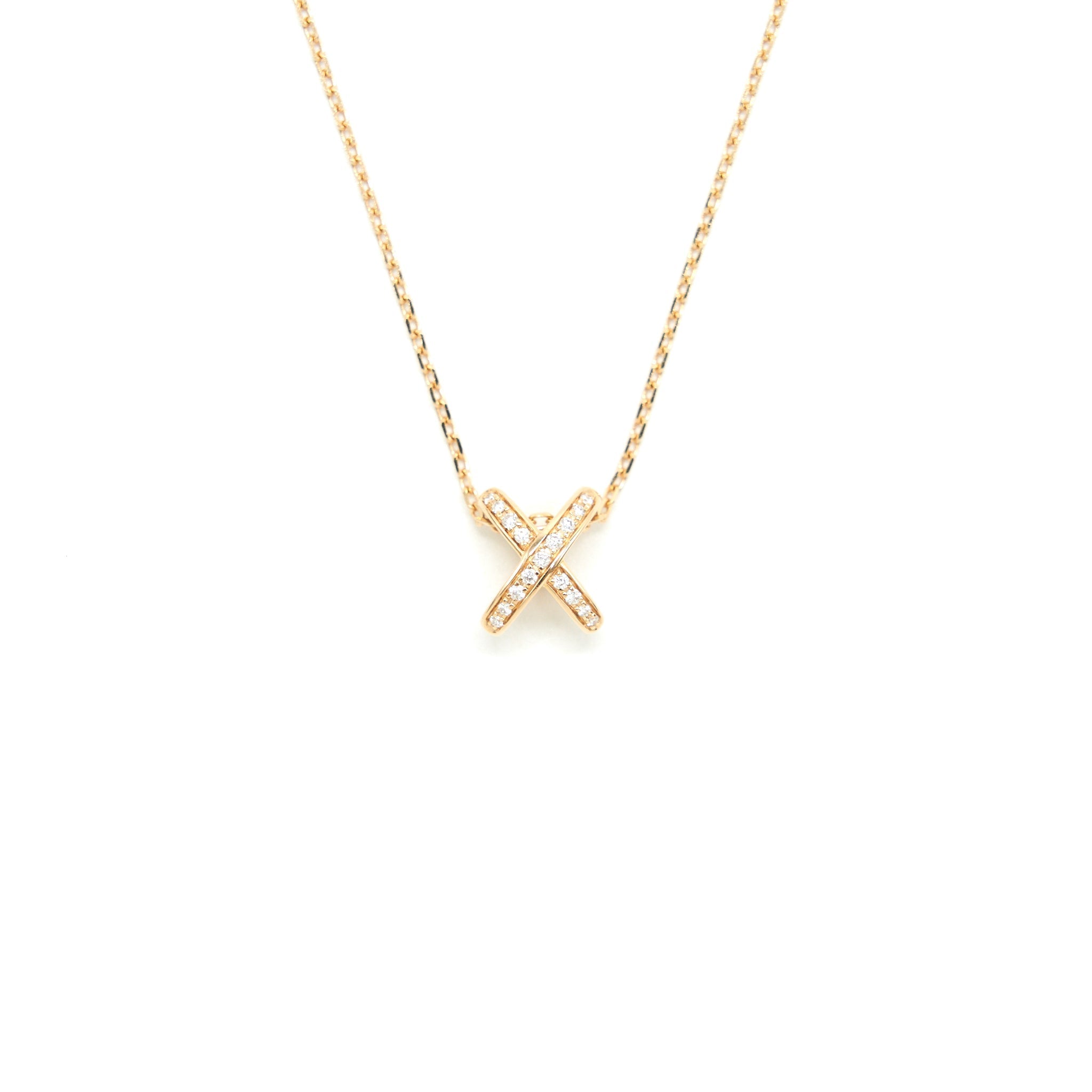 CHAUMET JEUX DE LIENS 18K ROSEGOLD WITH DIMONDS