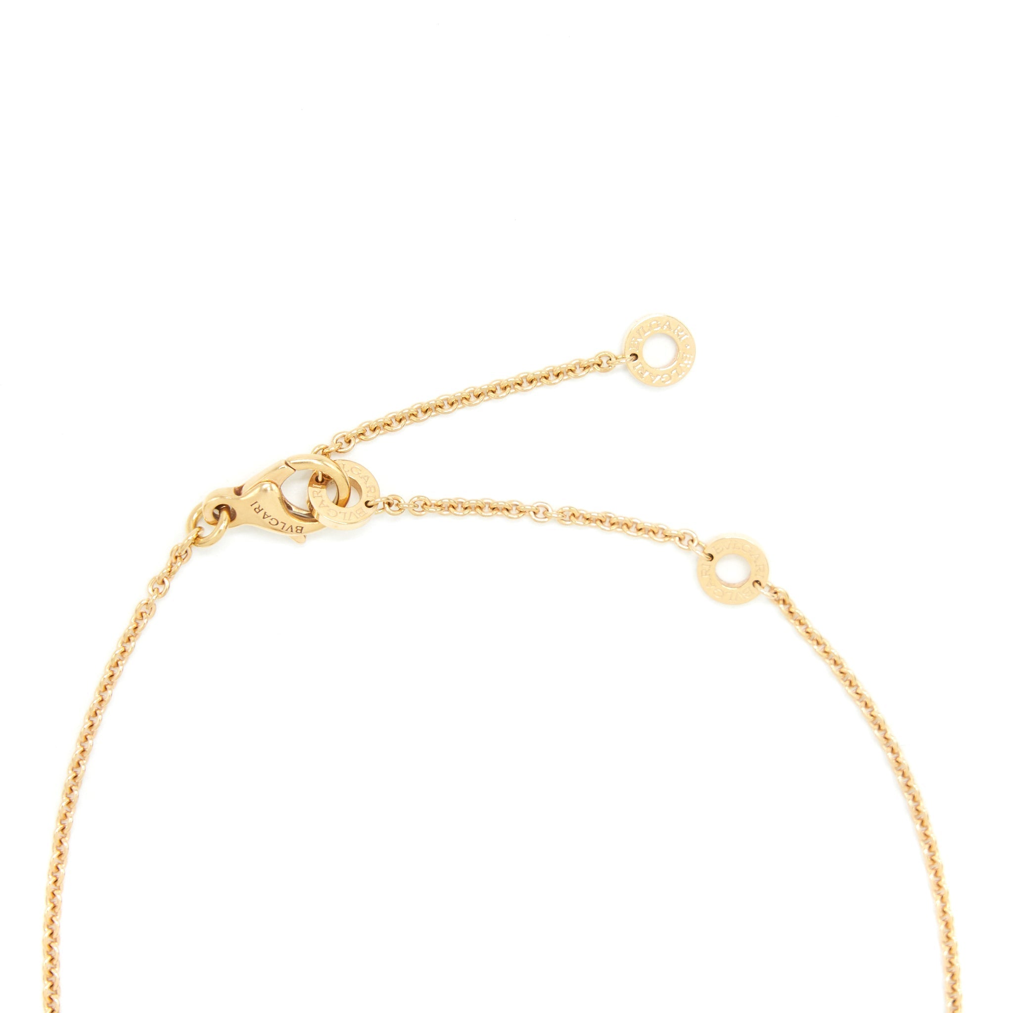 BVLGARI B.ZERO NECKLACE PINK GOLD BLACK CERAMIC