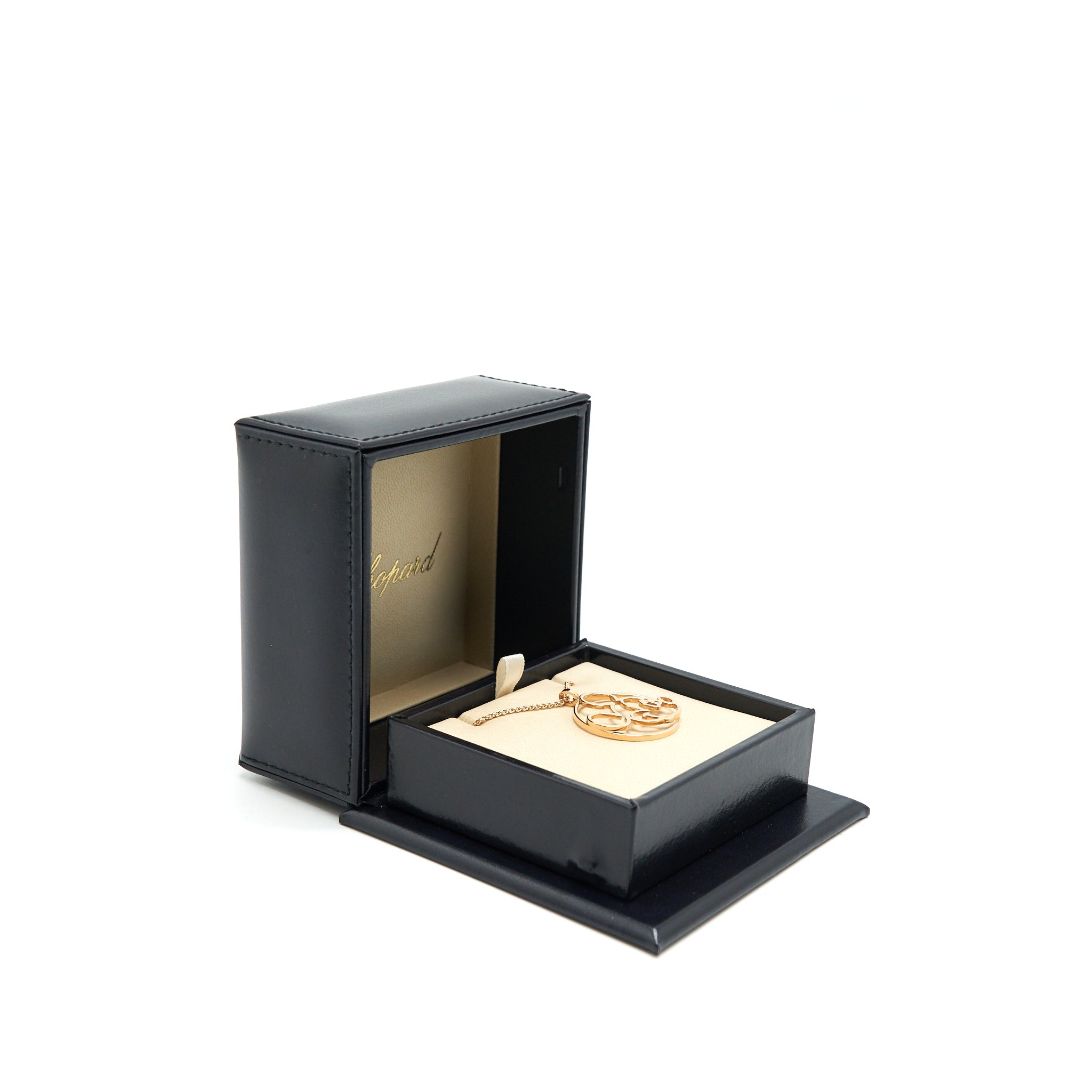 CHOPARD HAPPY MICKEY PENDANT NECKLACE IN ROSE GOLD