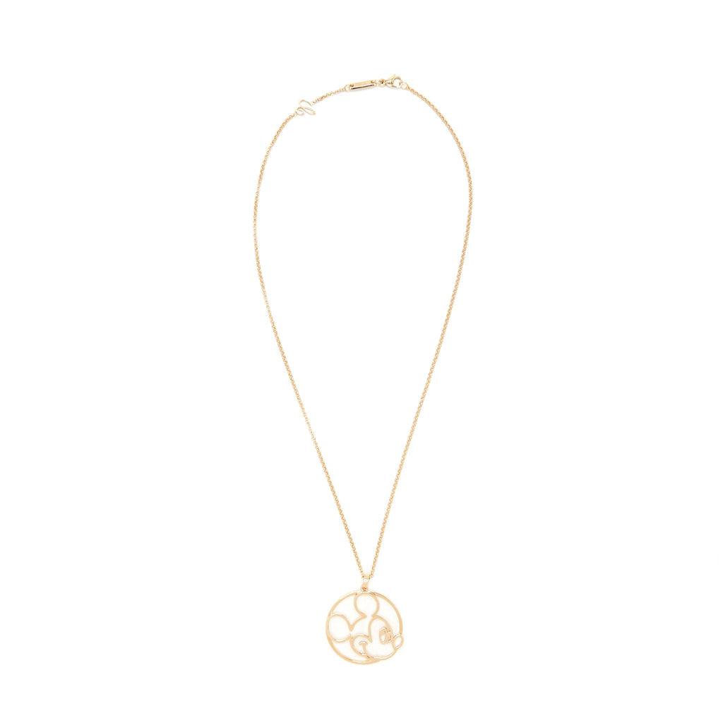 CHOPARD HAPPY MICKEY PENDANT NECKLACE IN ROSE GOLD