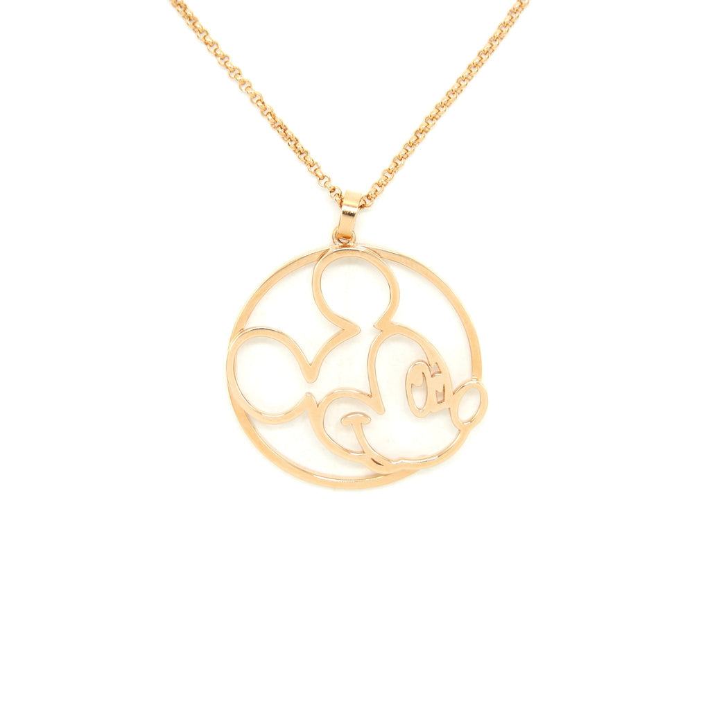 CHOPARD HAPPY MICKEY PENDANT NECKLACE IN ROSE GOLD