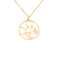 CHOPARD HAPPY MICKEY PENDANT NECKLACE IN ROSE GOLD