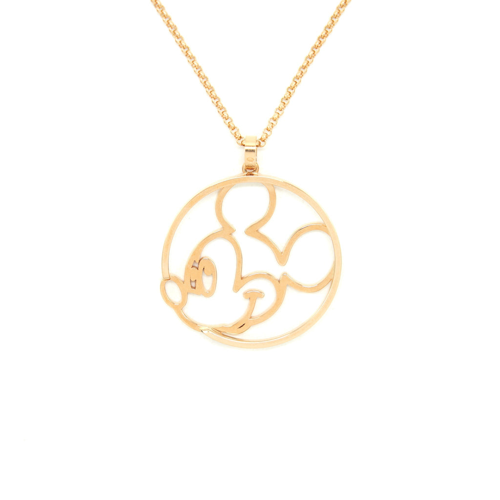 CHOPARD HAPPY MICKEY PENDANT NECKLACE IN ROSE GOLD