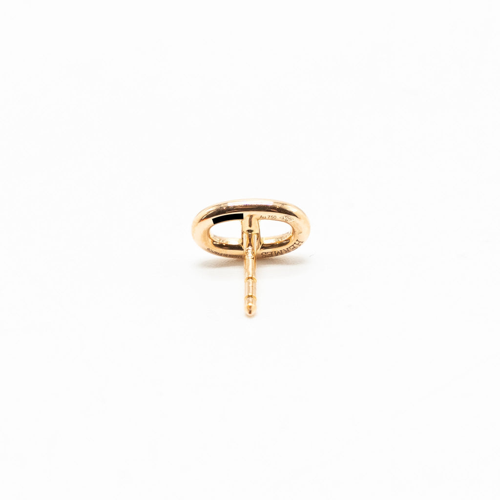 HERMES FARANDOLE EARRINGS ROSE GOLD