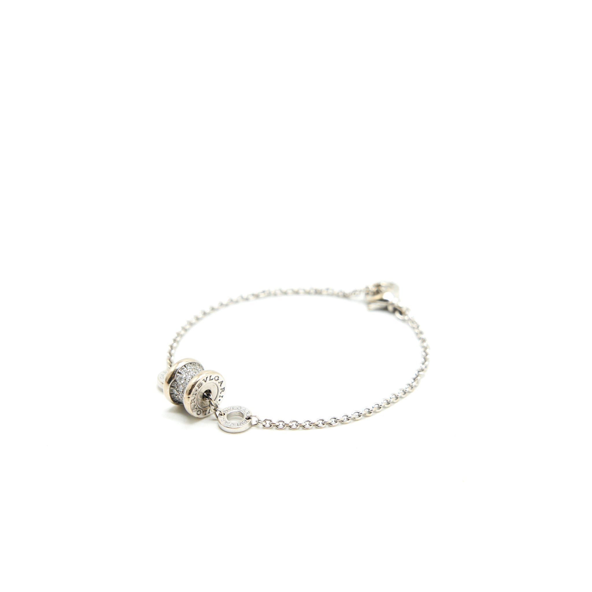 BVLGARI B.ZERO1 BRACELET WHITE GOLD WITH PAVED DIAMONDS