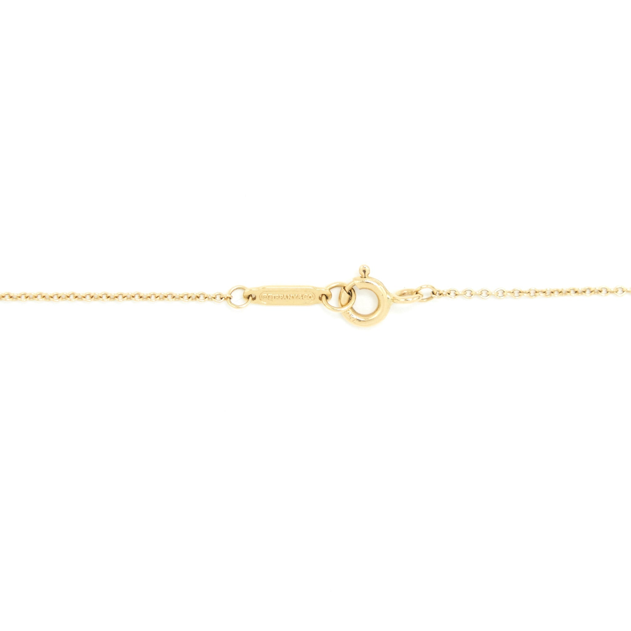 TIFFANY KEYS CROWN KEY PENDANT YELLOW GOLD WITH DIMONDS