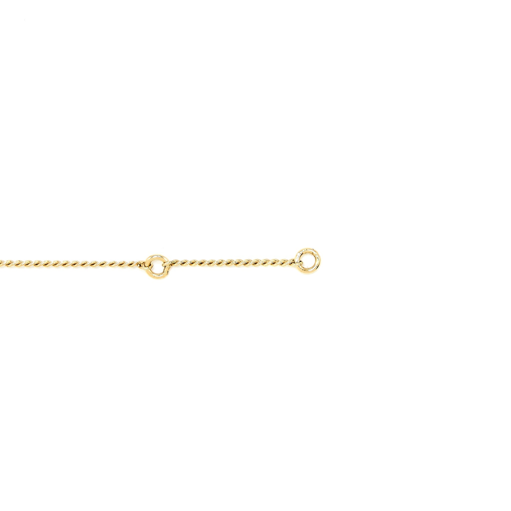 CELINE ALPHABET J BRACELET IN BRASS GOLD TONE