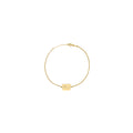 CELINE ALPHABET J BRACELET IN BRASS GOLD TONE
