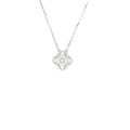 VAN CLEEF & ARPELS VINTAGE ALHAMBRA PENDANT, WHITE GOLD WITH DIAMONDS