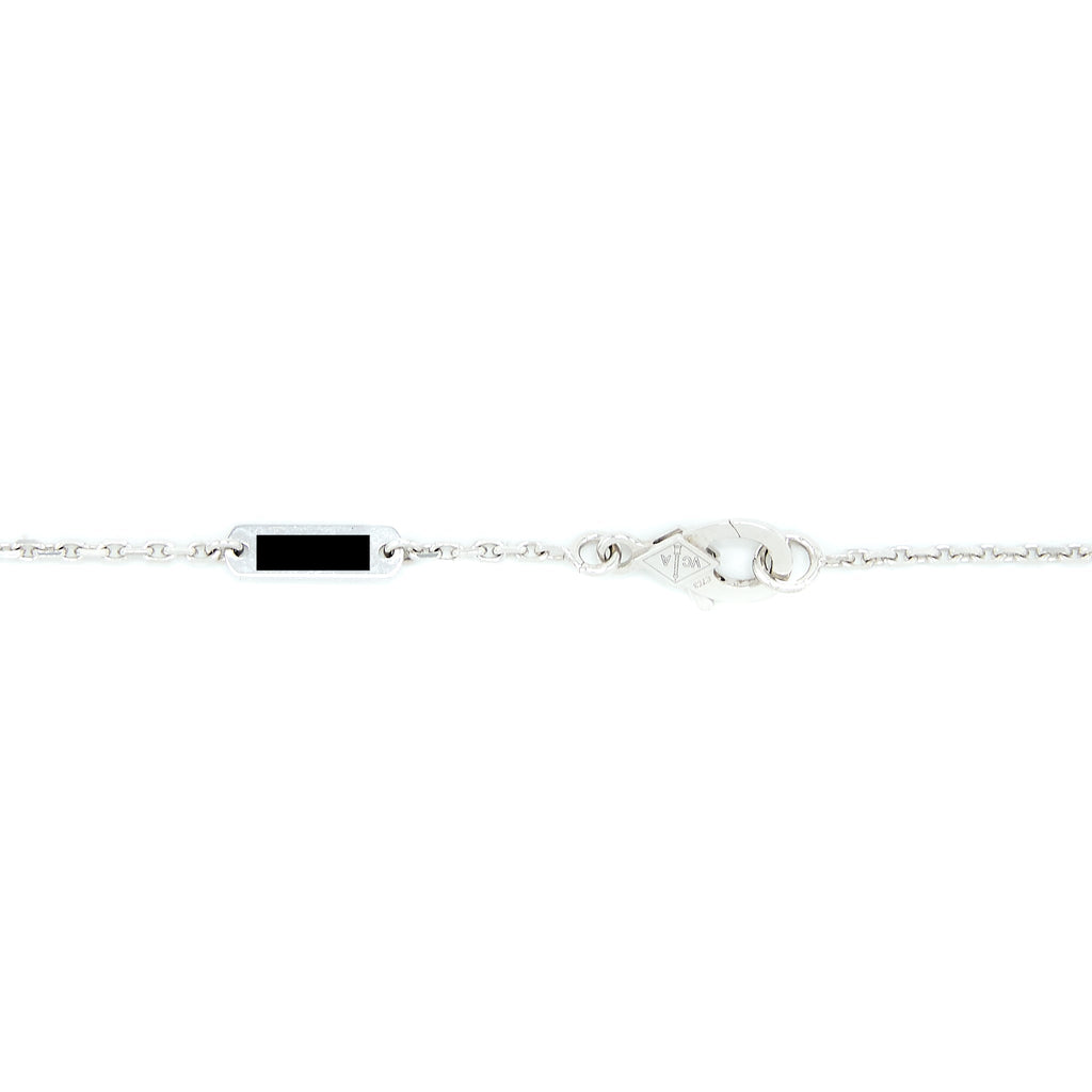VAN CLEEF & ARPELS VINTAGE ALHAMBRA PENDANT, WHITE GOLD WITH DIAMONDS