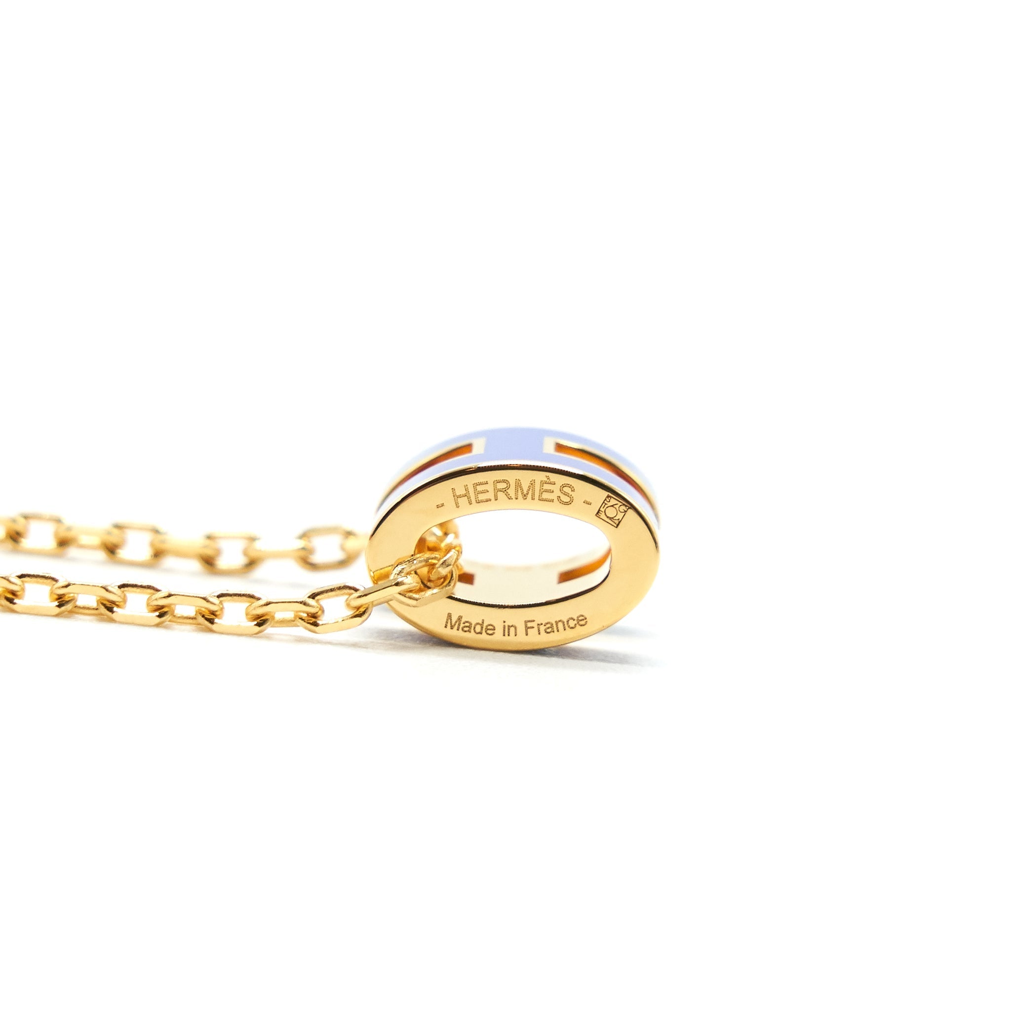 HERMES MINI POP H PENDANT BLUE ROYAL GHW