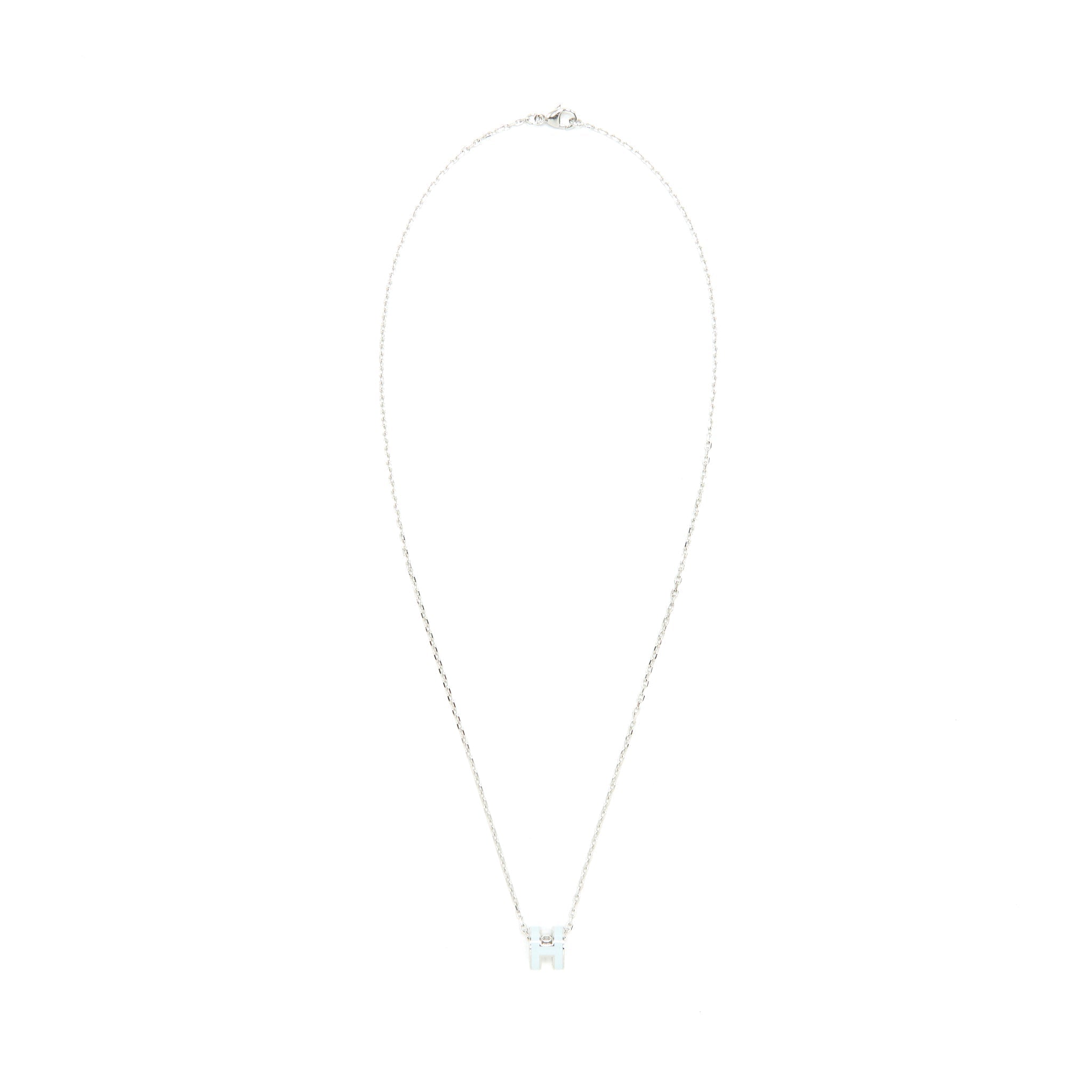HERMES MINI POP H PENDANT BLUE ZEPHYR SHW