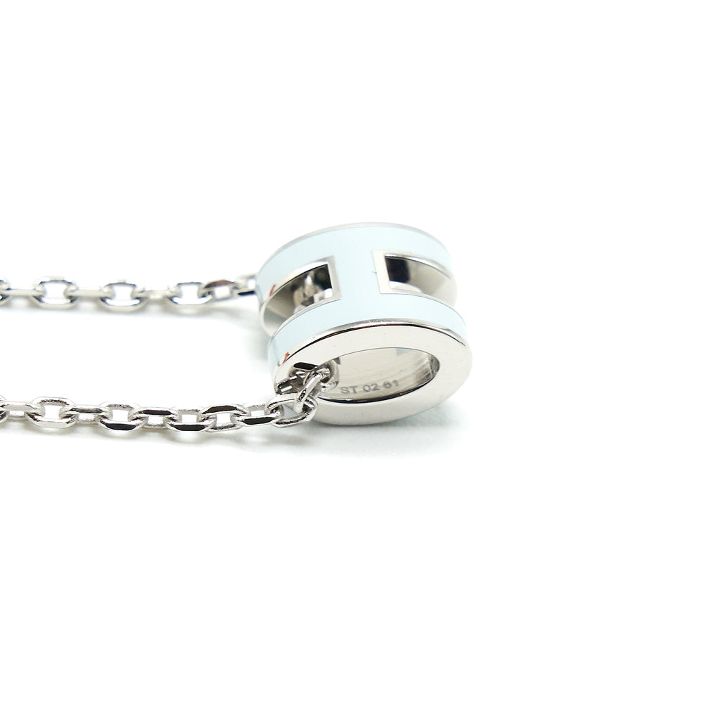 HERMES MINI POP H PENDANT BLUE ZEPHYR SHW