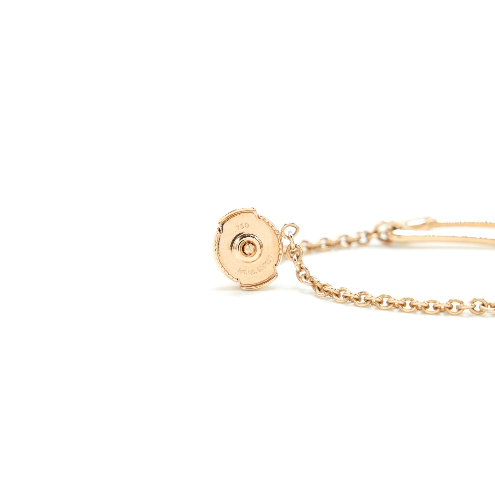 HERMES CHAINE D'ANCRE MINI PUNK EARRINGS ROSE GOLD